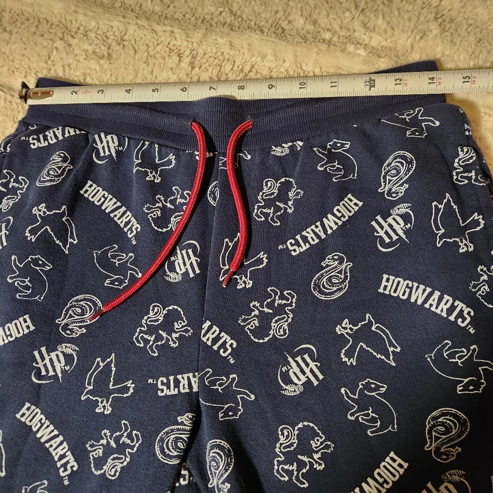 Harry Potter Hogwarts Pajama Set Big Boys Sz M Drawstring With Pocket And Top